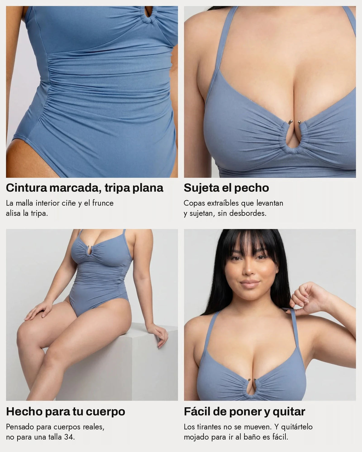 Bañador moldeador con anilla