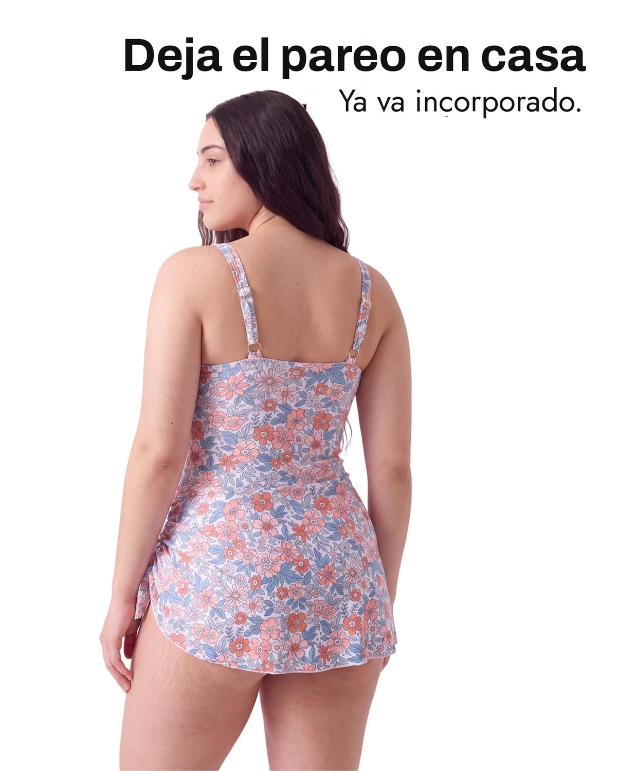 Bañador vestido moldeador 2 en 1