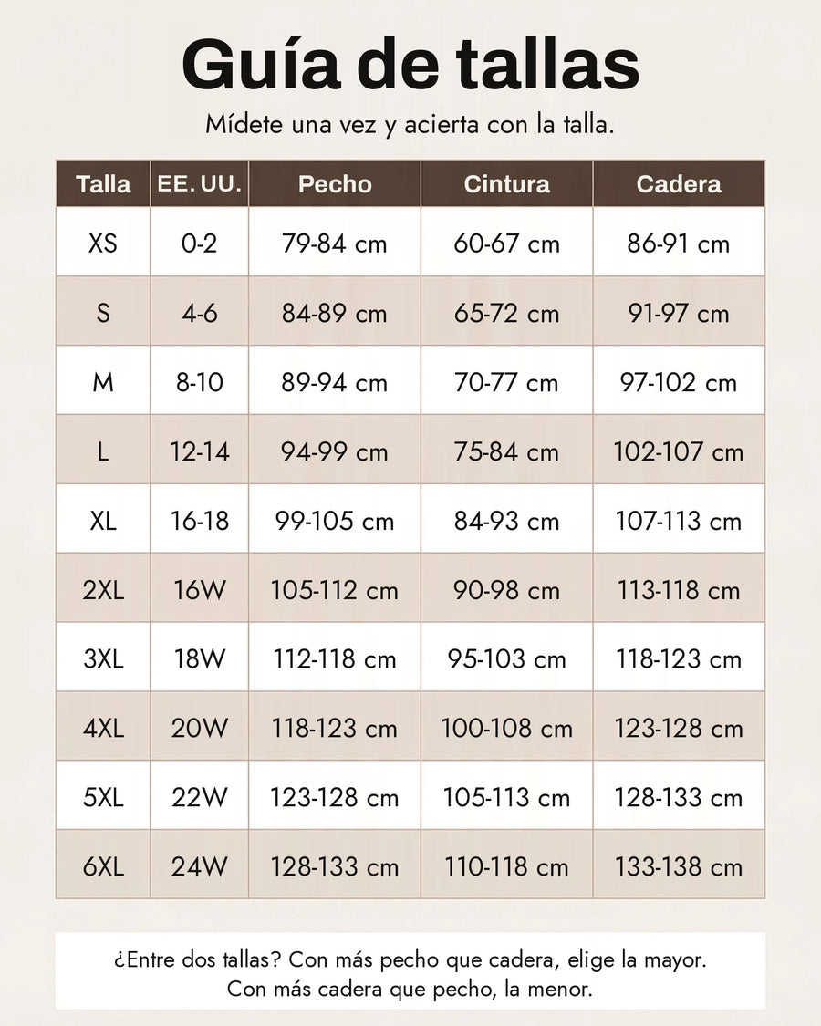 Guía de tallas