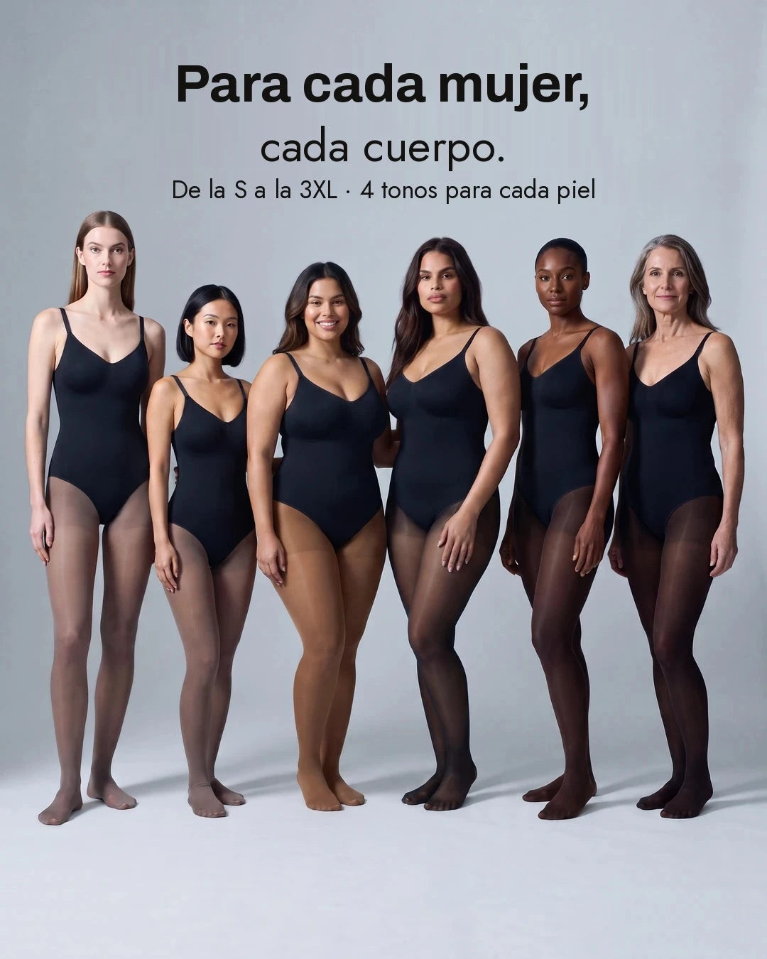 Mujeres de todas las tallas y tonos de piel con ALIBI