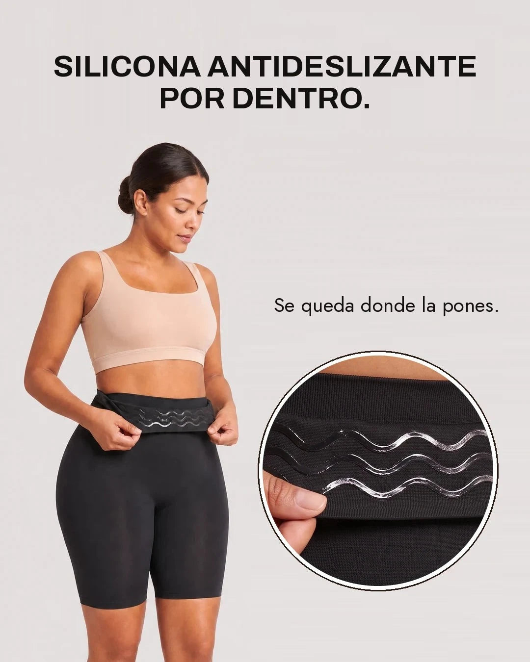 Short moldeador de tiro alto