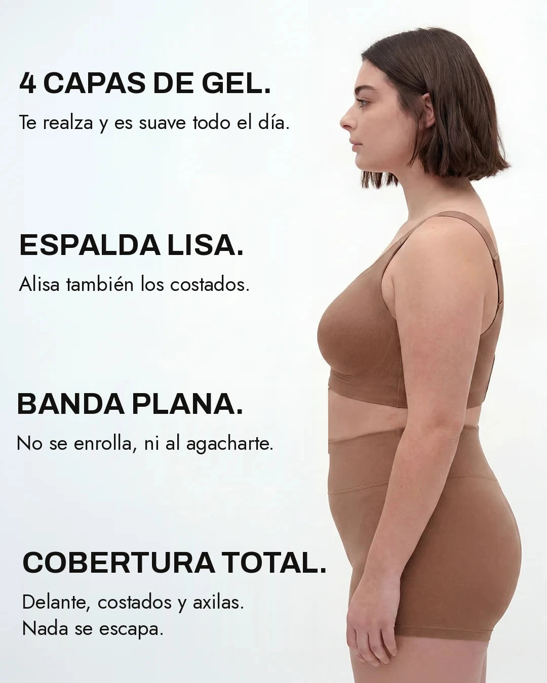 Sujetador sin aros de cobertura total