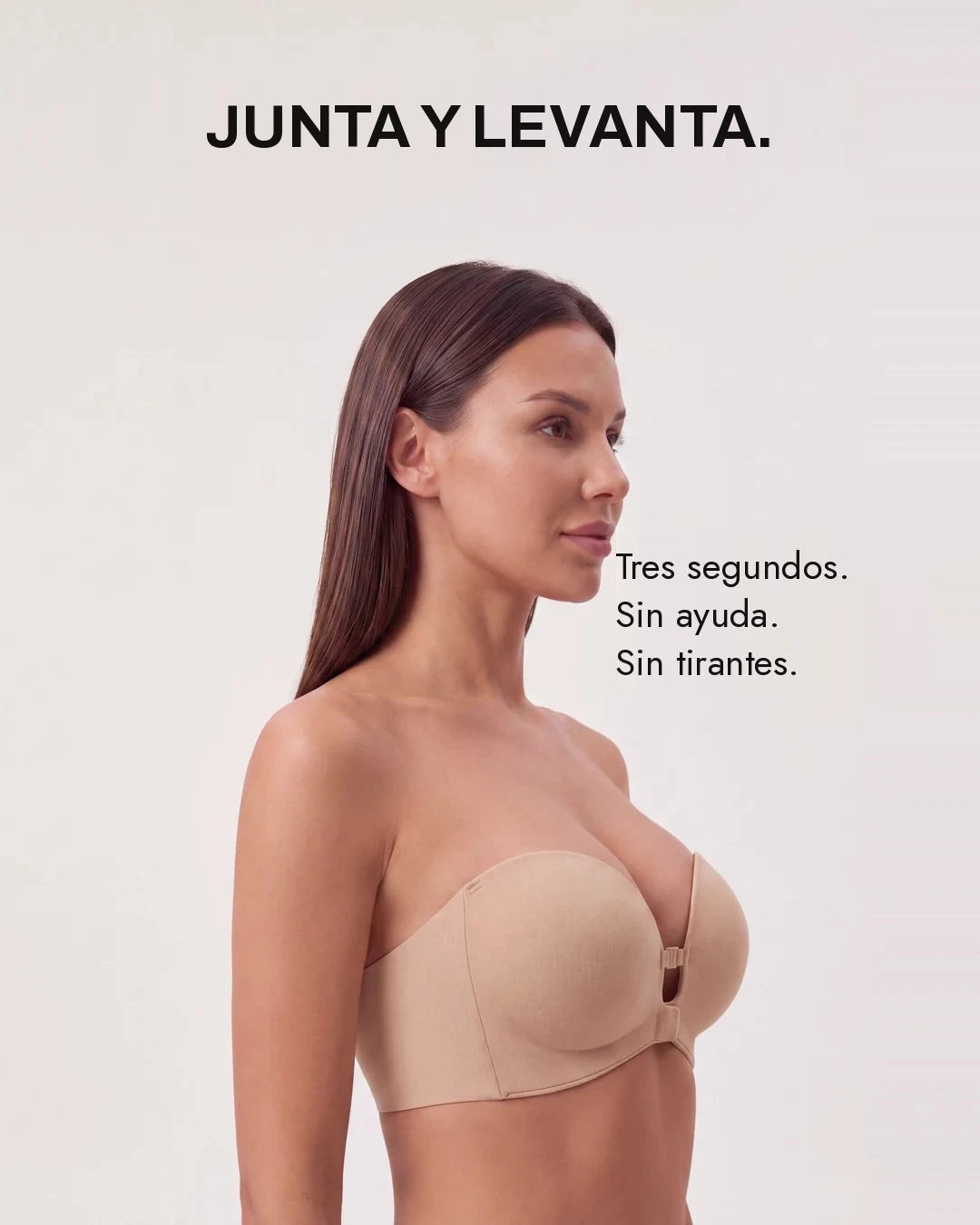 Sujetador sin tirantes con cierre delantero – imagen 2