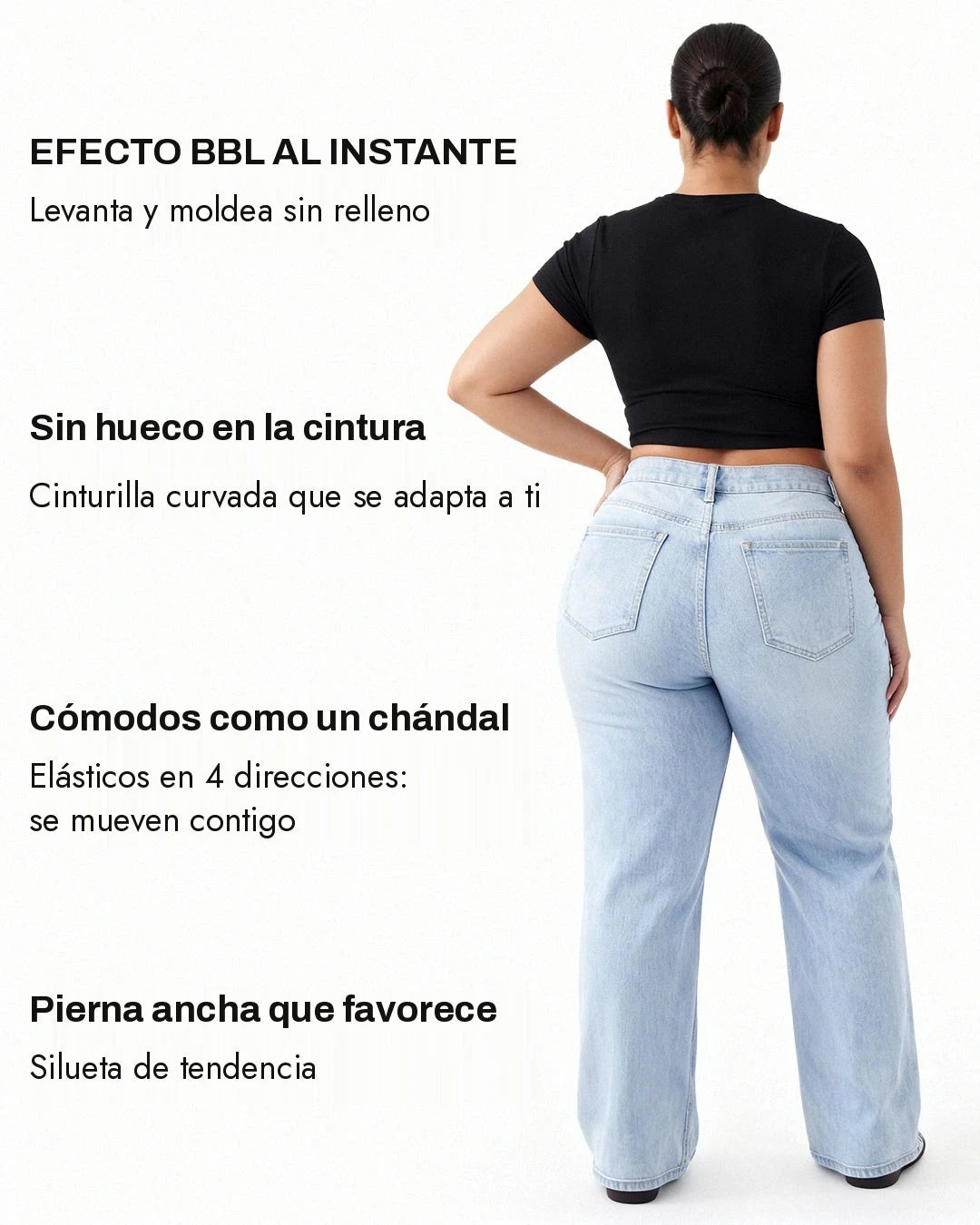 Vaqueros anchos efecto push-up – imagen 4