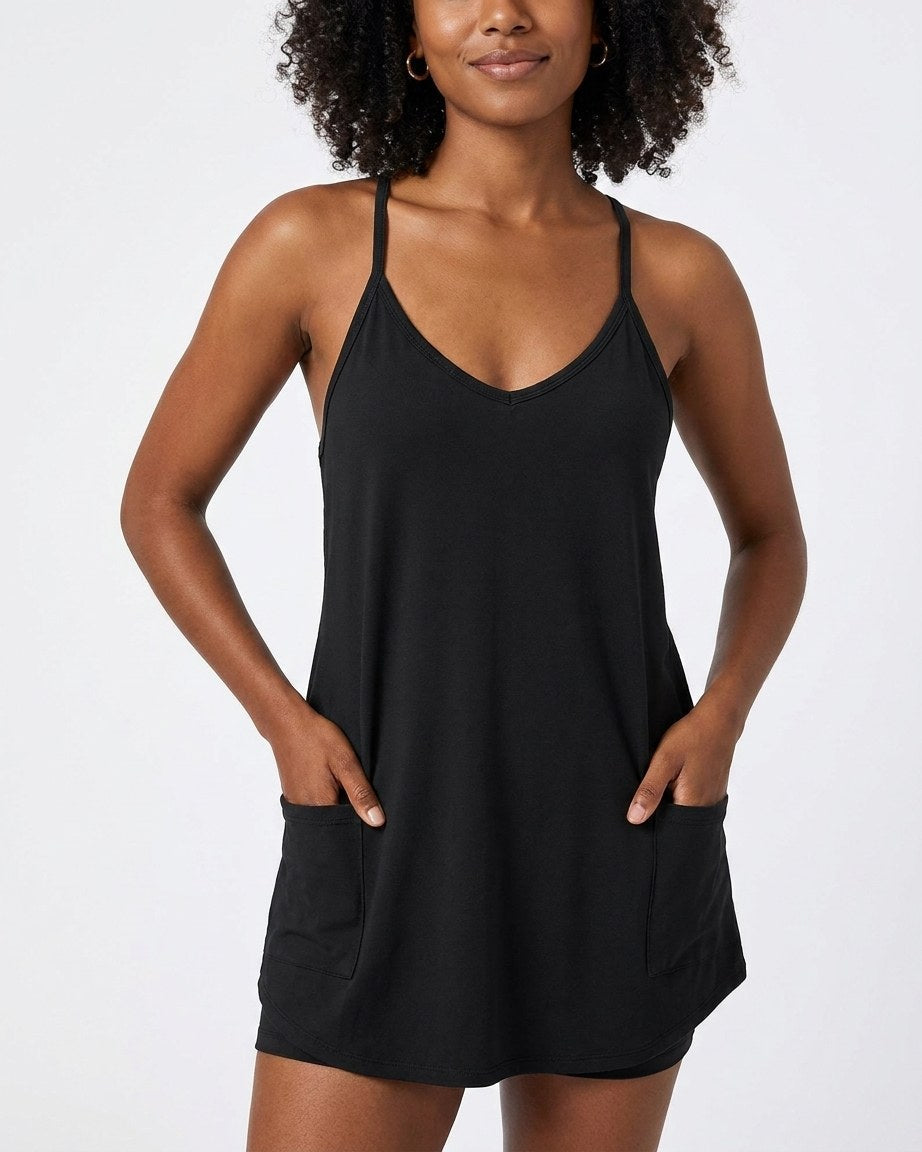 Vestido deportivo con short interior