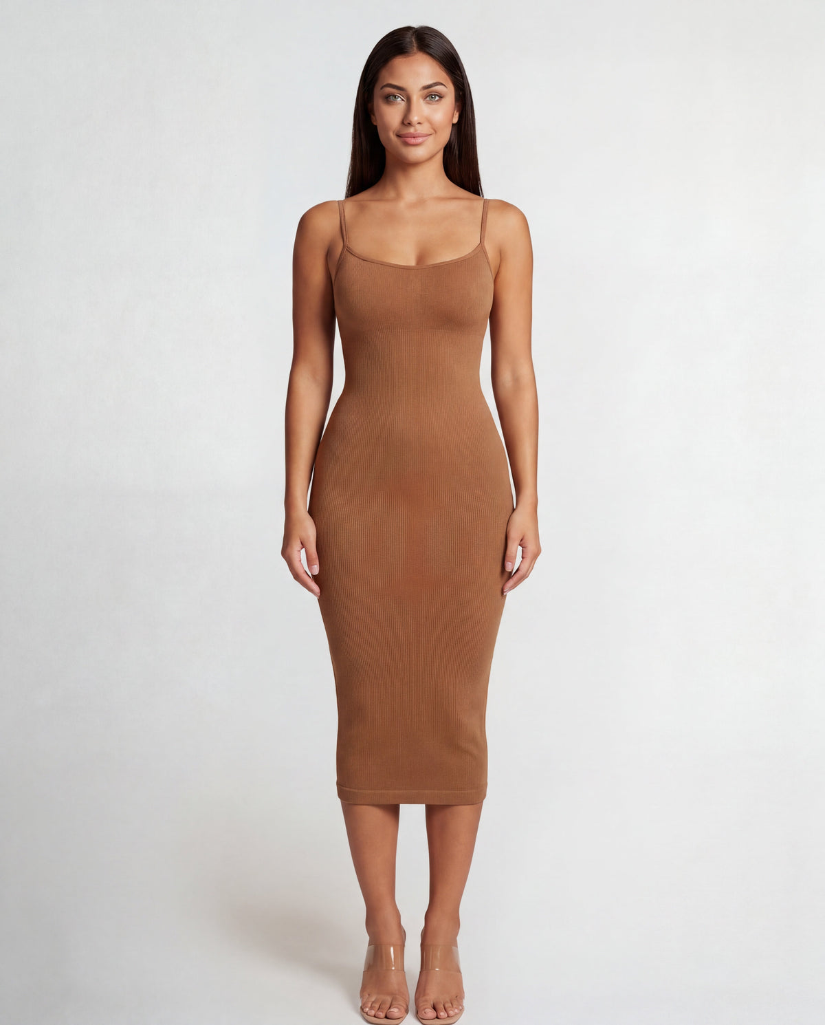 Vestido midi moldeador sin costuras