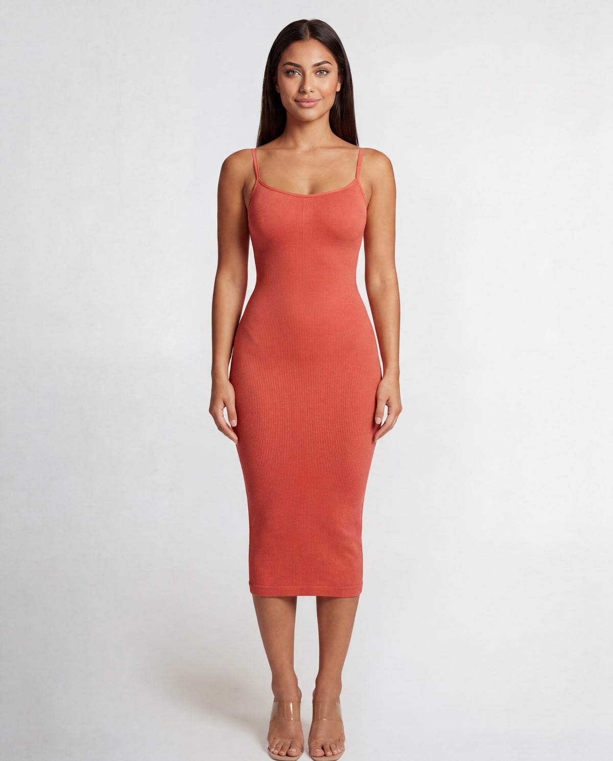 Vestido midi moldeador sin costuras – imagen 10