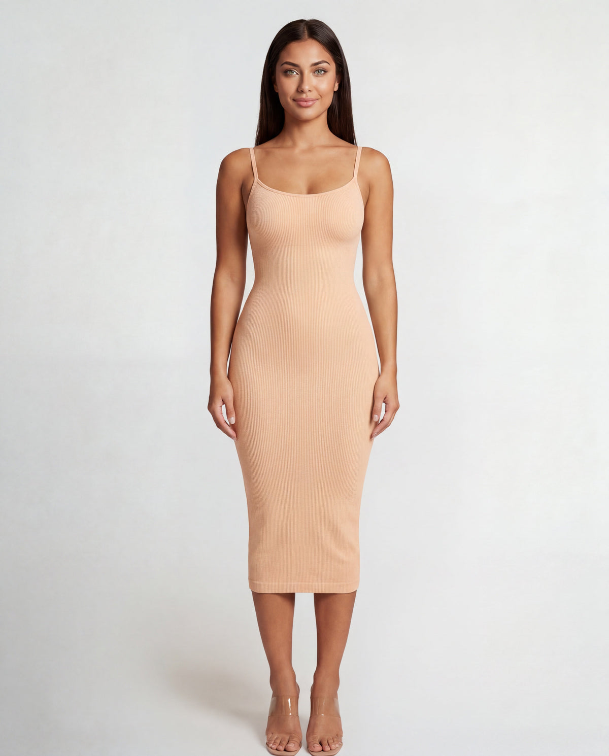 Vestido midi moldeador sin costuras – imagen 12