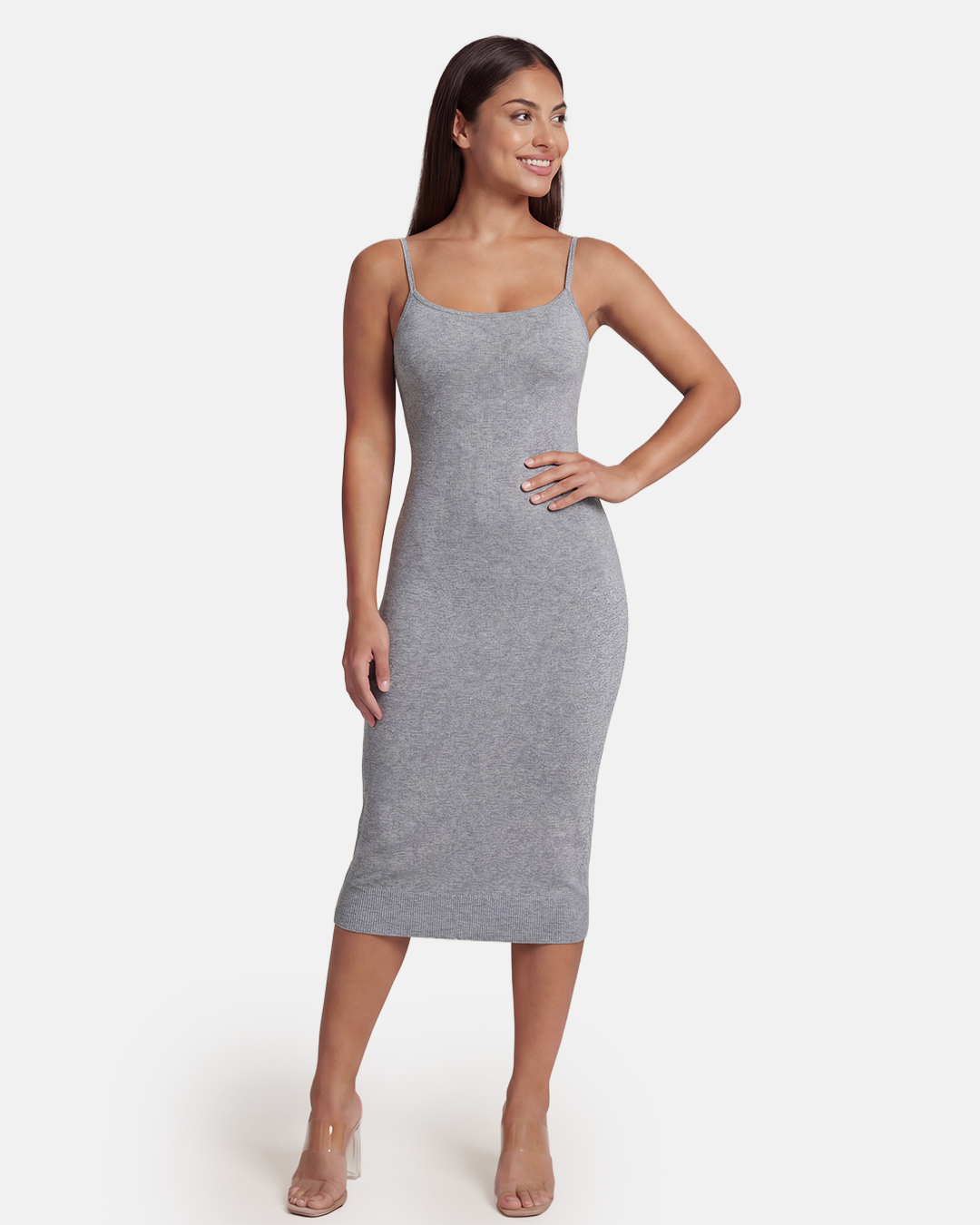 Vestido midi moldeador sin costuras – imagen 16